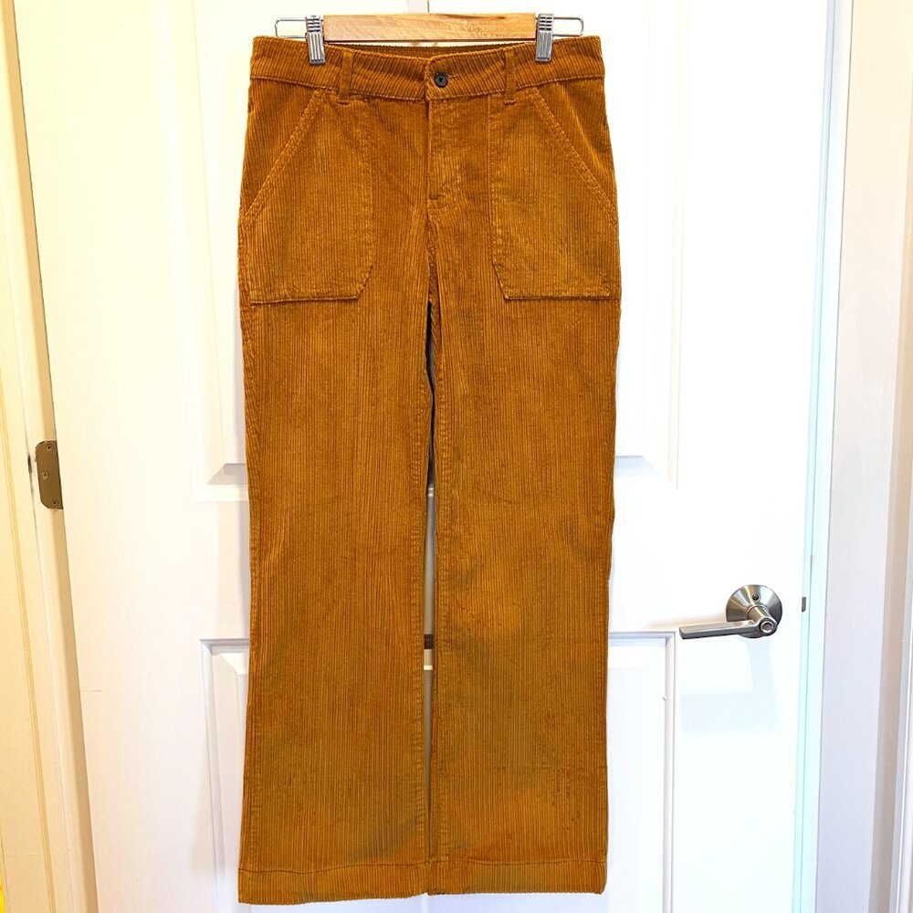 NWOT ba&sh Corduroy Pants in Saffron/Gold, Size Medium
